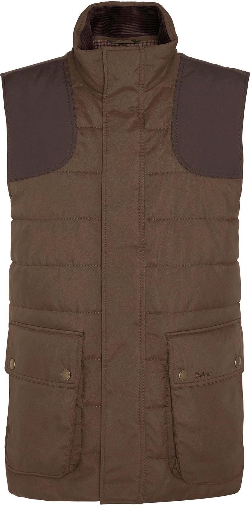 Barbour Bradford Tattersall Gilet Mens Dark Sand