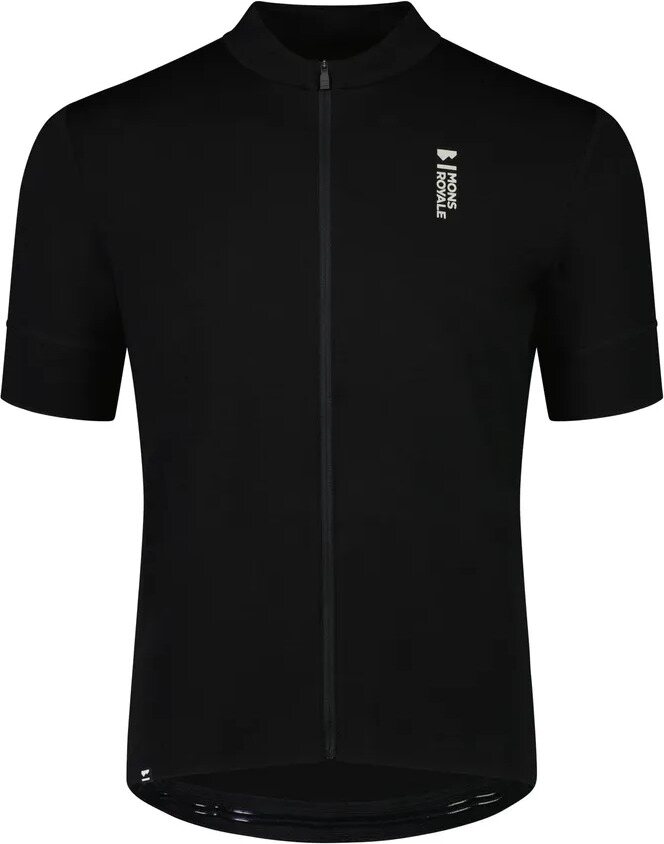 Mons Royale Roam Cargo Merino Shift Full Zip Tee Mens Black