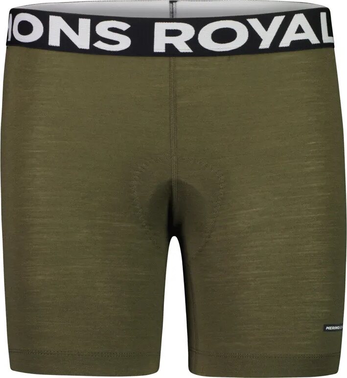 Mons Royale Low Profile Merino Air-Con Bike Short Liner Womens Dark Olive
