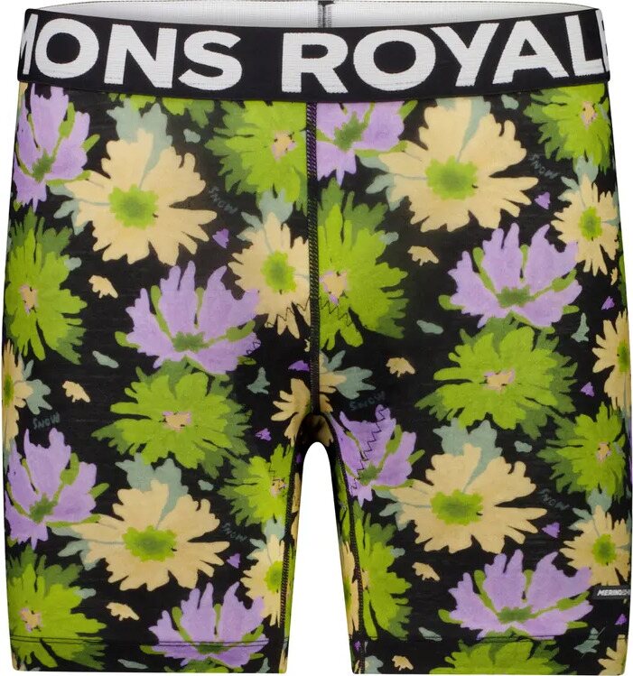 Mons Royale Low Profile Merino Air-Con Bike Short Liner Womens Alpine Bloom