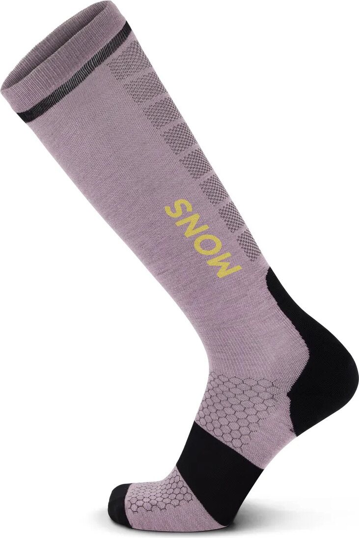 Mons Royale Pro Lite Merino Snow Sock Unisex Orchid Sun