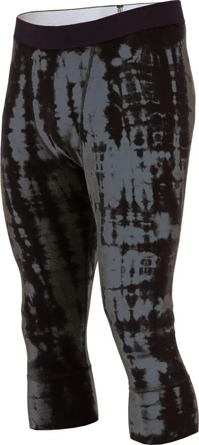 Mons Royale Cascade Merino Flex 3/4 Legging Mens Grey Tie Dye
