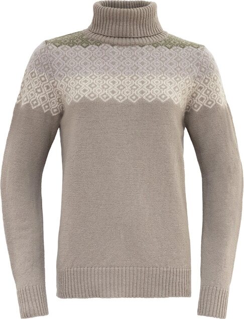 Devold Syvde Wool High Neck Womens Stone