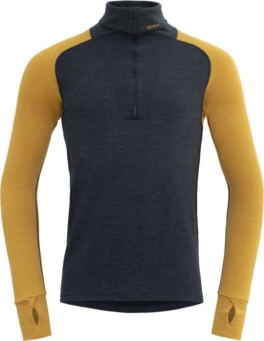 Devold Expedition Merino Silk Zip Neck Mens Ink/Arrowwood