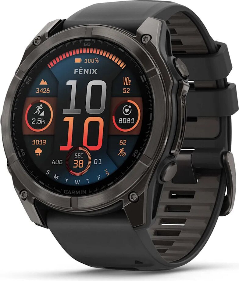 Garmin Fenix 8 Sapphire Amoled 51mm Carbon Gray DLC Ti/Blk