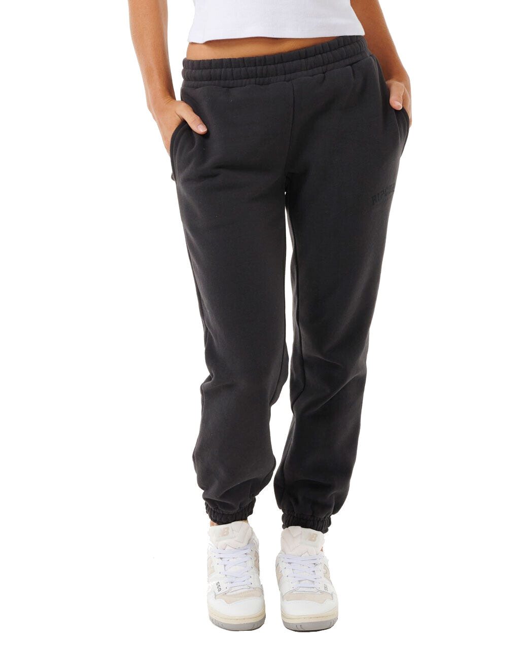 Rip Curl Varsity Pants Womens Washed Black / Black