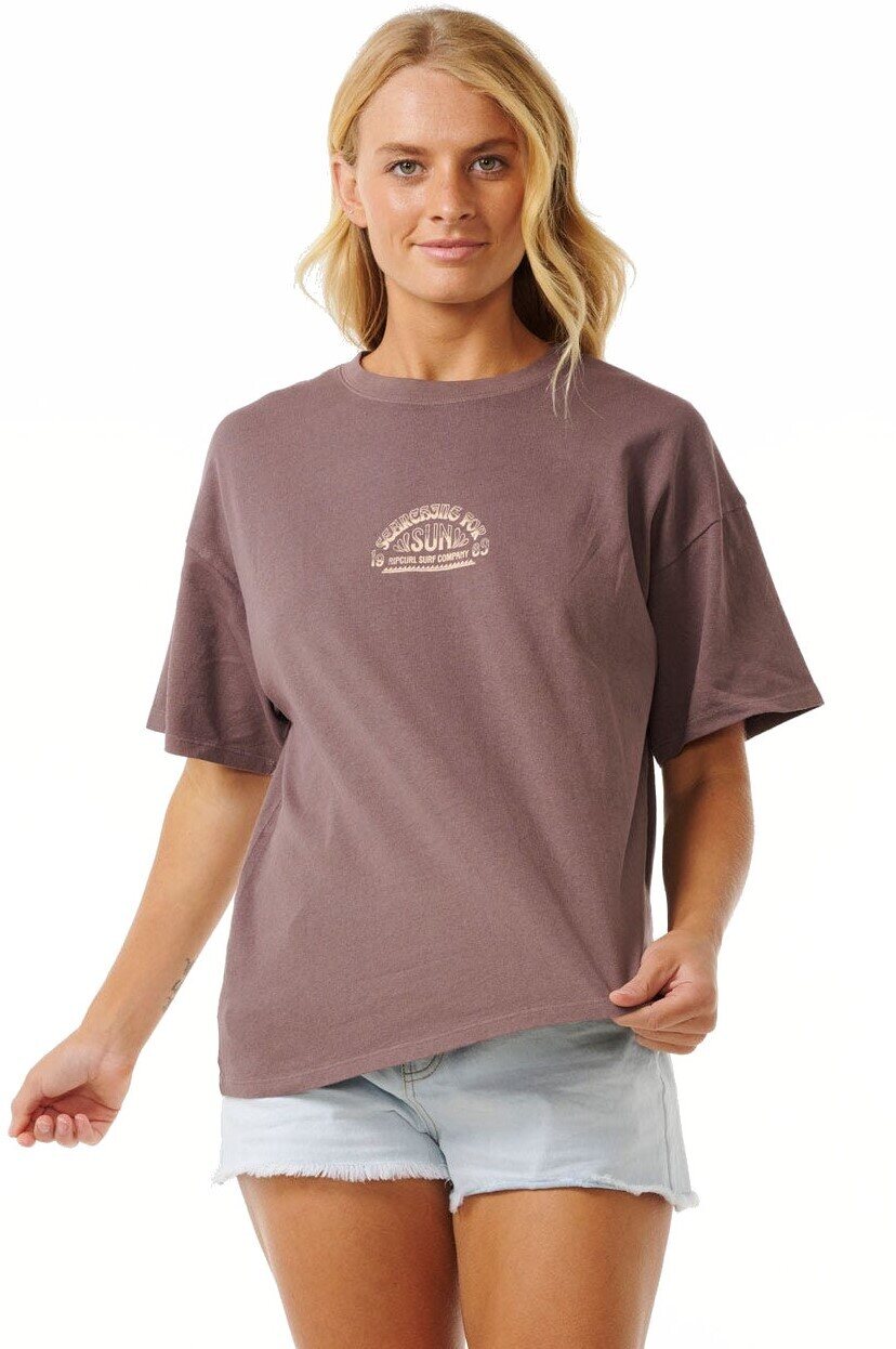 Rip Curl Cosmic Summer Heritage Tee Womens Eggplant