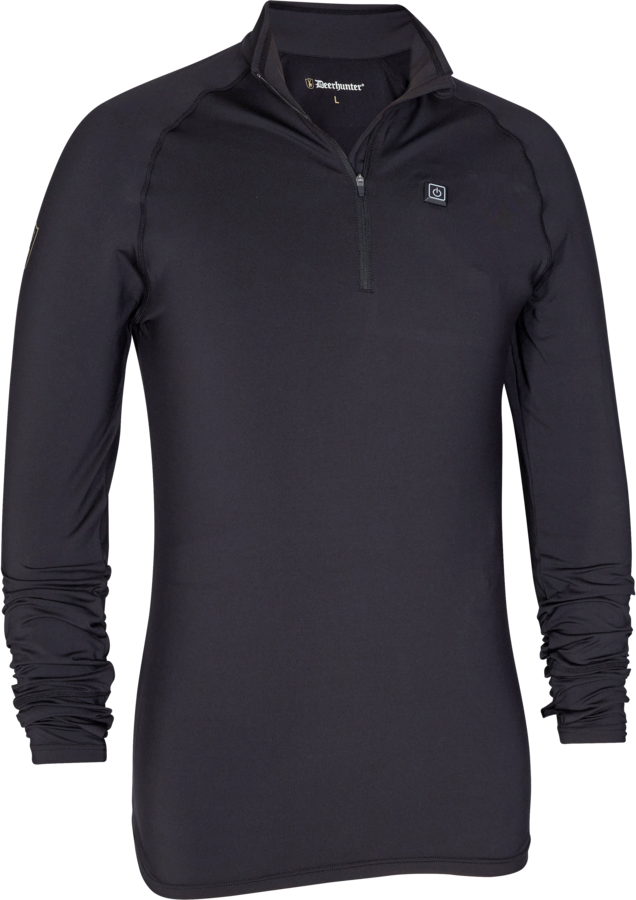 Deerhunter Heat Undershirt With Zip-Neck Unisex Black