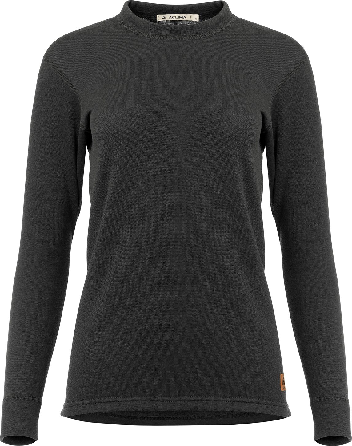 Aclima WoolTerry Crew Neck Womens Jet Black