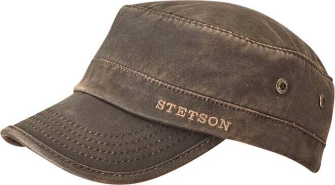 Stetson Army Cap Co/Pes Lined Brown