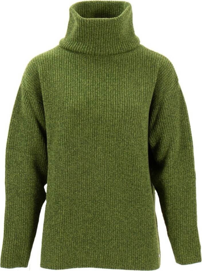 Sätila Sandby Polo Sweater Womens Green Melange