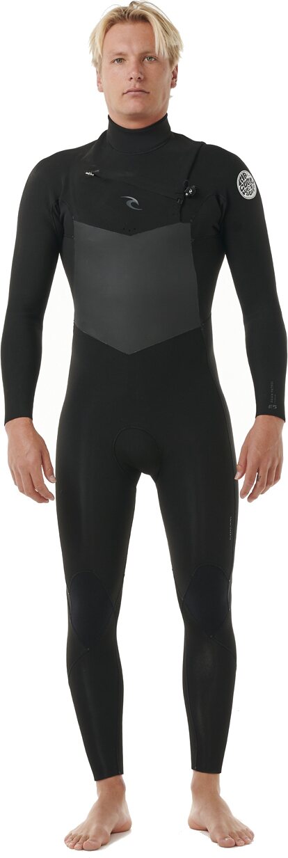 Rip Curl Dawn Patrol 3/2 Chest Zip Mens Black