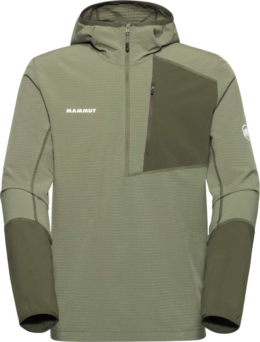 Mammut Madris Light ML Half Zip Hoody Mens Marsh-Dark Marsh