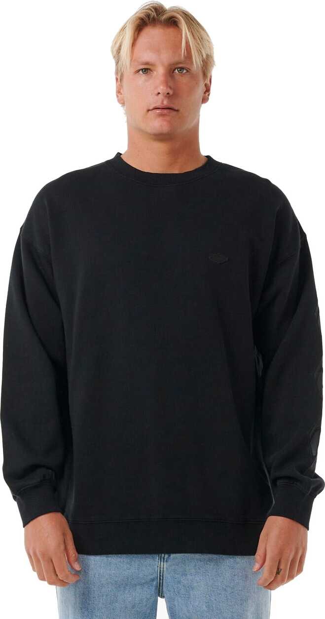 Rip Curl Original Surfers Crew Mens Black