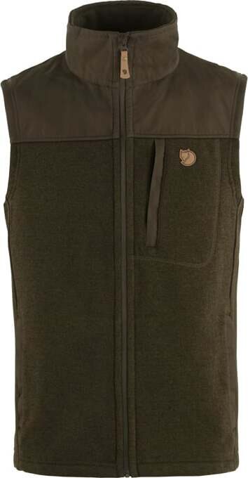 Fjällräven Buck Fleece Vest Mens Dark Olive (633)