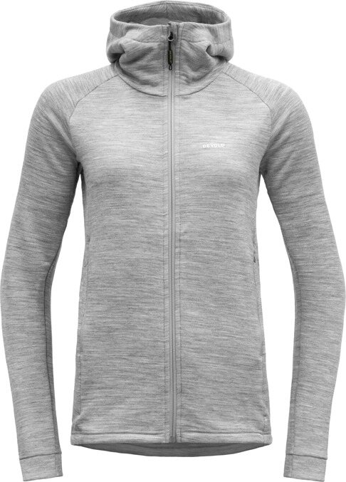 Devold Nibba Jacket w/Hood Womens Grey Melange