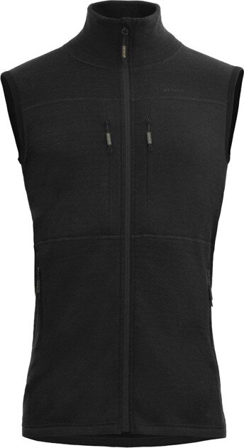 Devold Egga Grid Merino Vest Mens Caviar