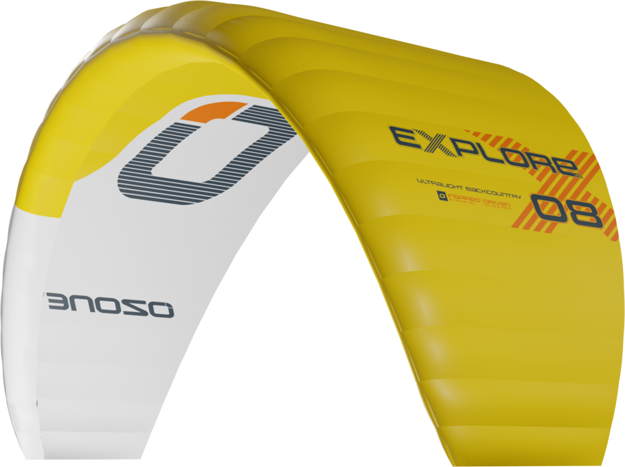 Ozone Explore V3 Kite Only 8m² Yellow / White