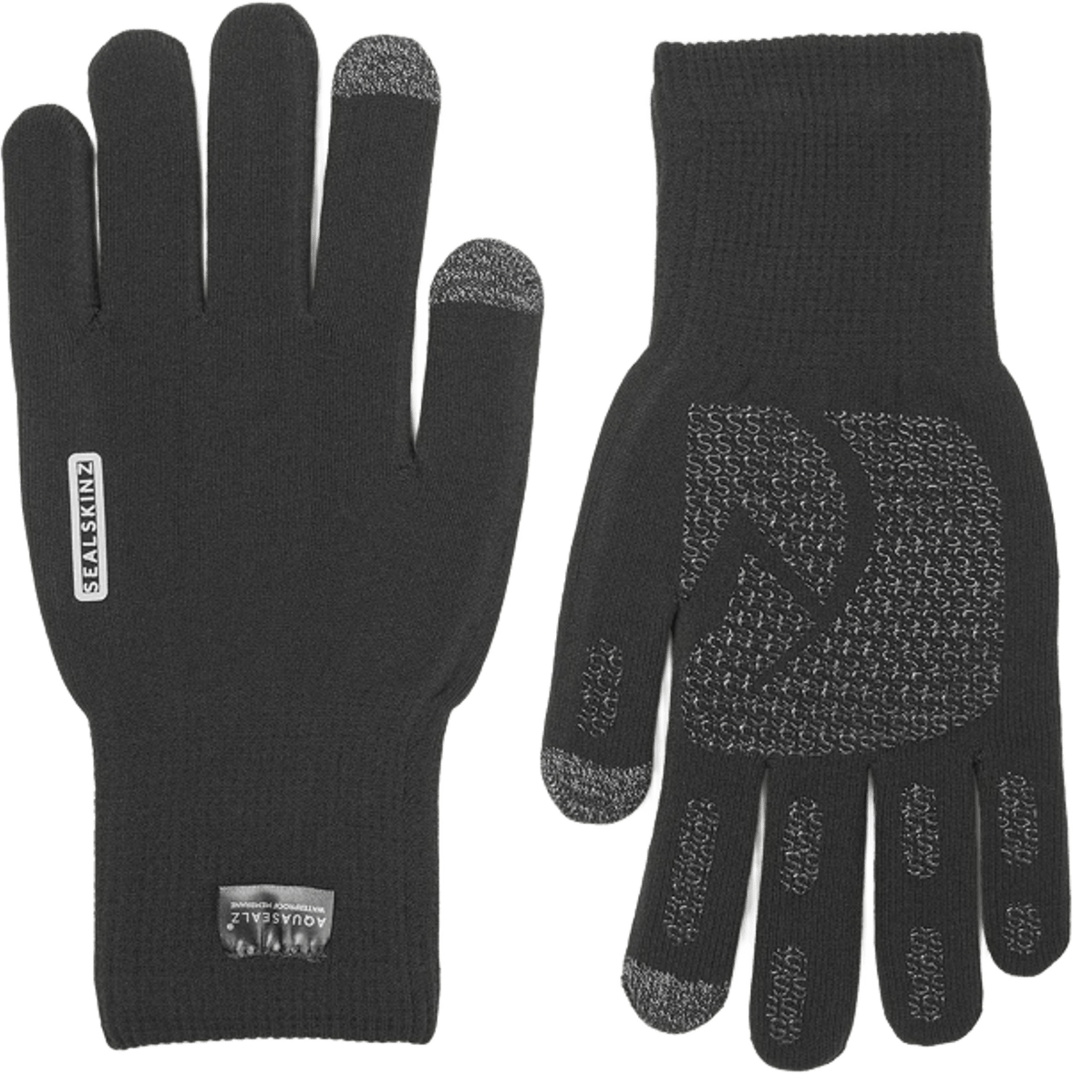 Sealskinz Anmer Waterproof All Weather Ultra Grip Knitted Glove Black