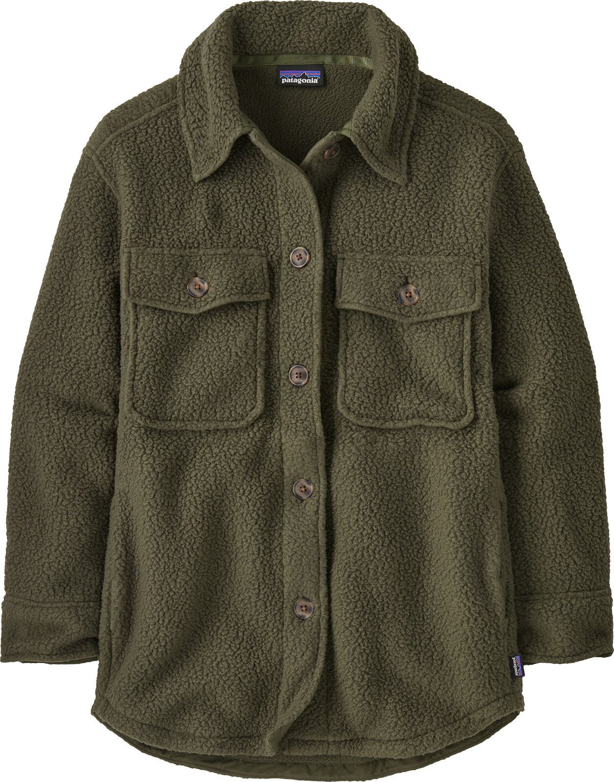 Patagonia Retro Pile Shacket Womens Pine Needle Green