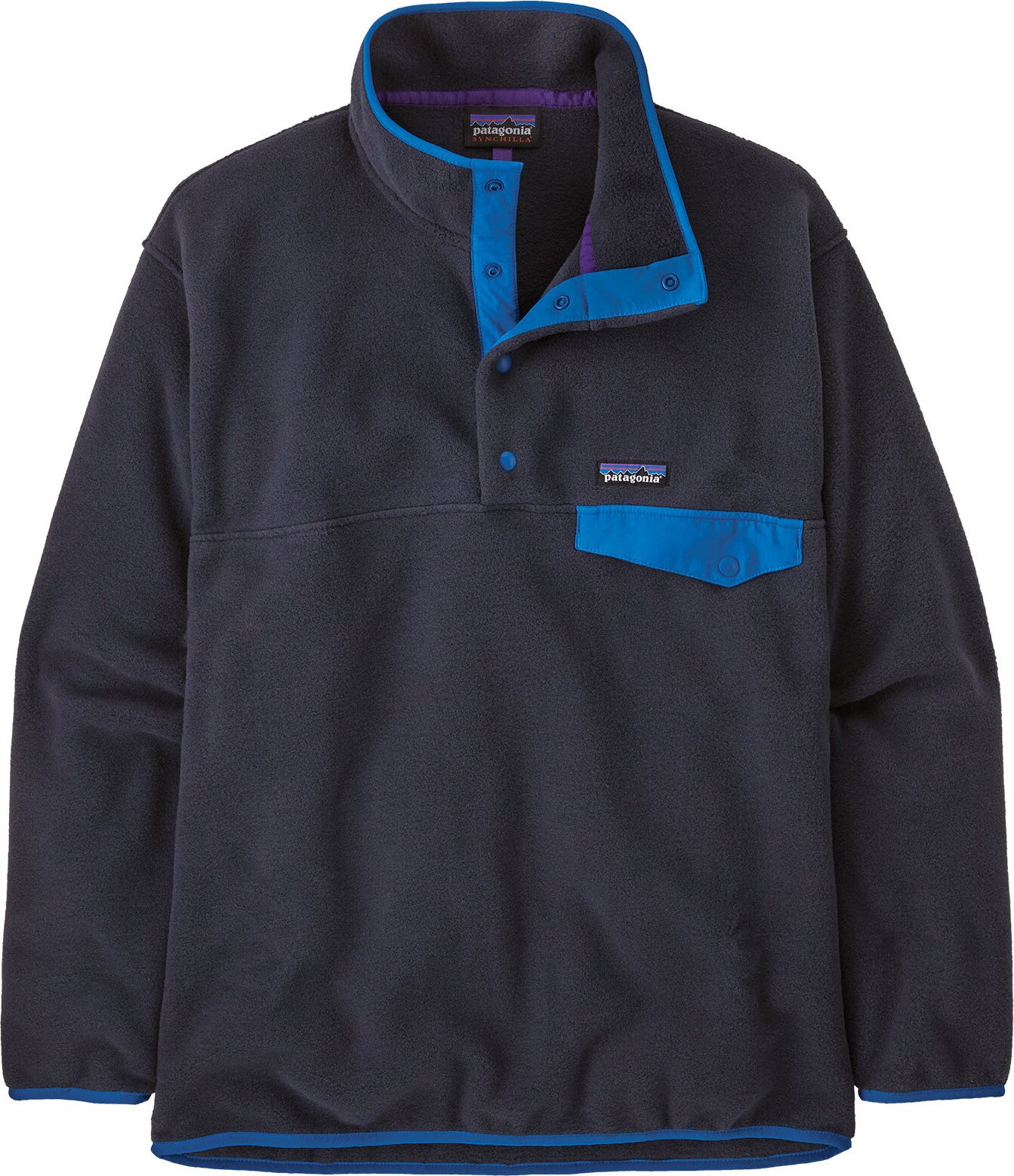 Patagonia Synch Snap-T Pullover Mens Pitch Blue