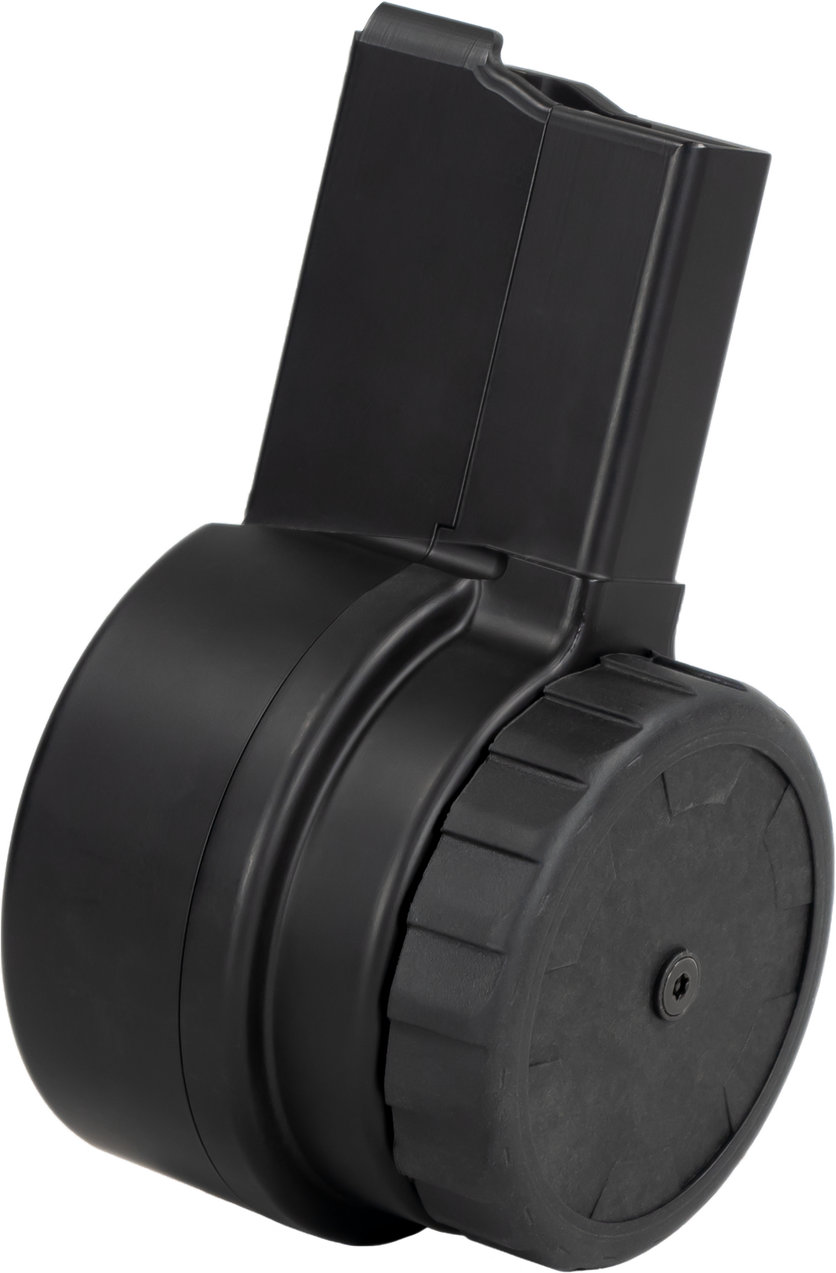 Warrior Systems AR-15 5.56x45mm 50 Round Drum Magazine Armor Black Cerakote