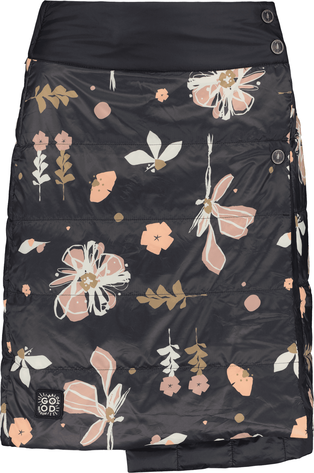 Maloja SchneeeuleM. Primaloft Skirt Deep Black Flora