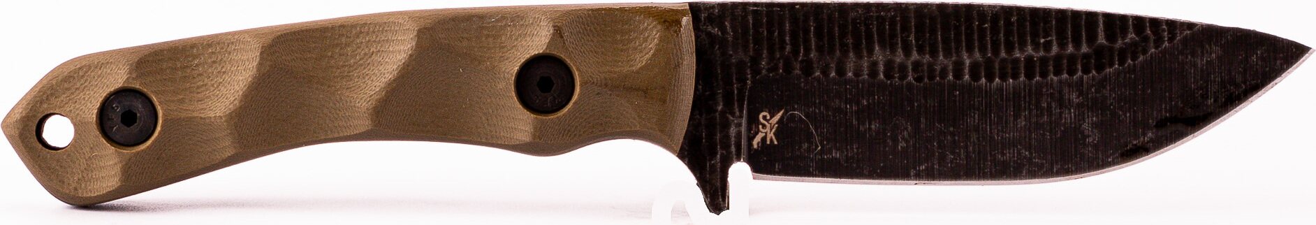 Stroup Knives GP2 - G10, Acid Etched OD Green