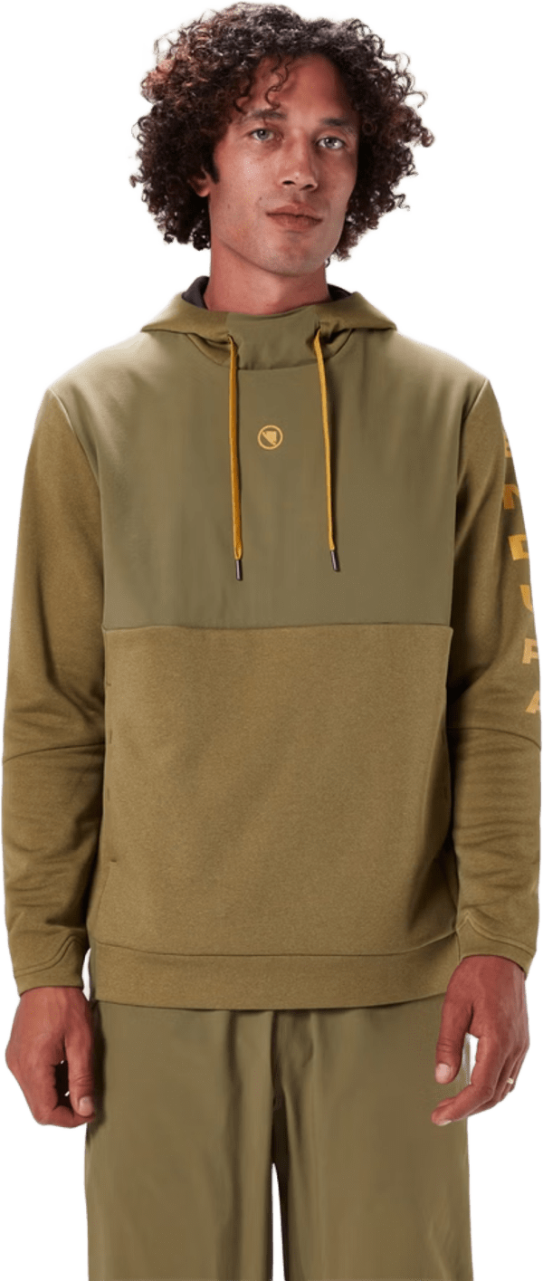 Endura Trailster Tech Hoodie Mens Tweed Green