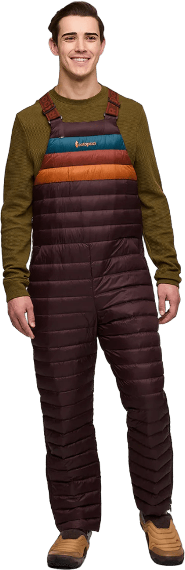 Cotopaxi Fuego Overalls Mens Coffee Stripes