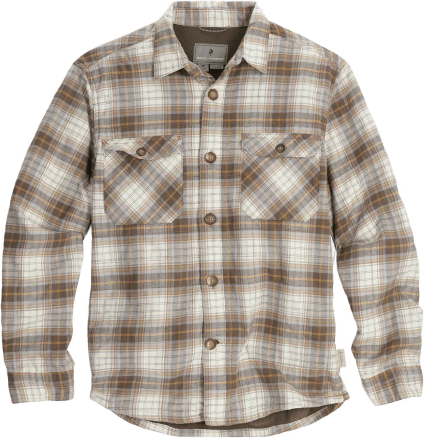 Royal Robbins Snowcap Lined Flannel L/S Mens Bistre Cataract Falls Pld (227)