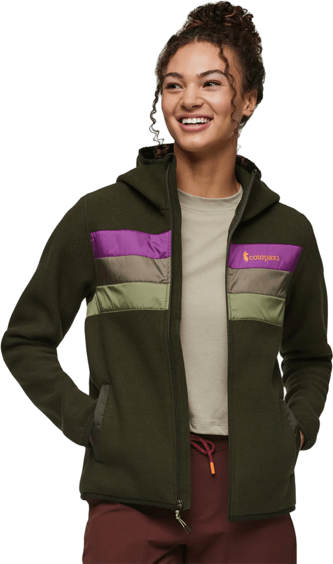 Cotopaxi Teca Fleece Hooded Full-Zip Jacket Womens Woodland Fairy