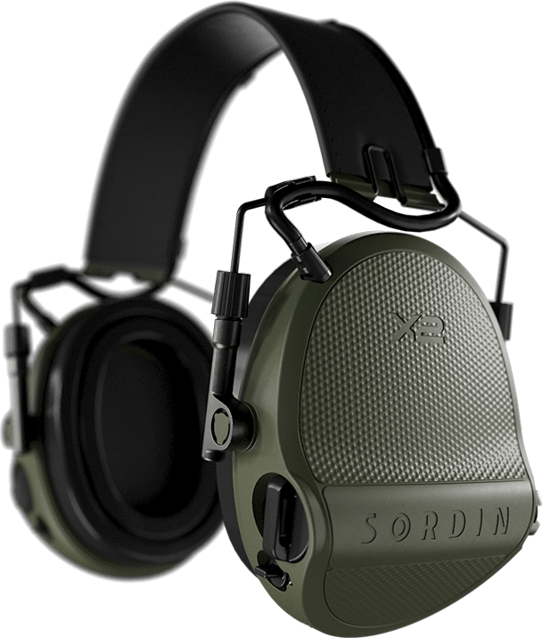 Sordin Supreme X2 BT Gel, Leather Headband Green