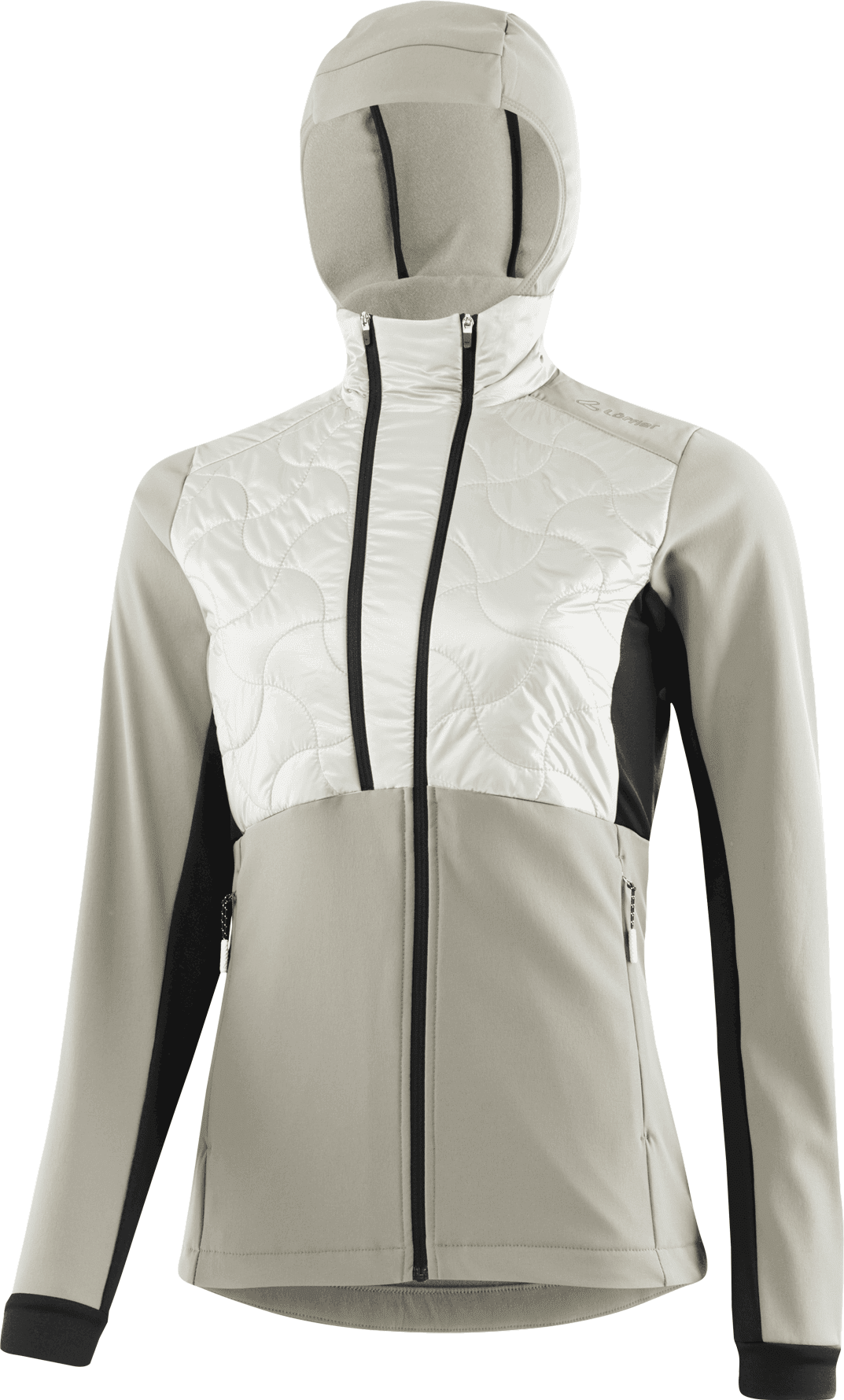 Löffler Hooded Hybrid Jacket Grace PL60 Womens Sandy (639)