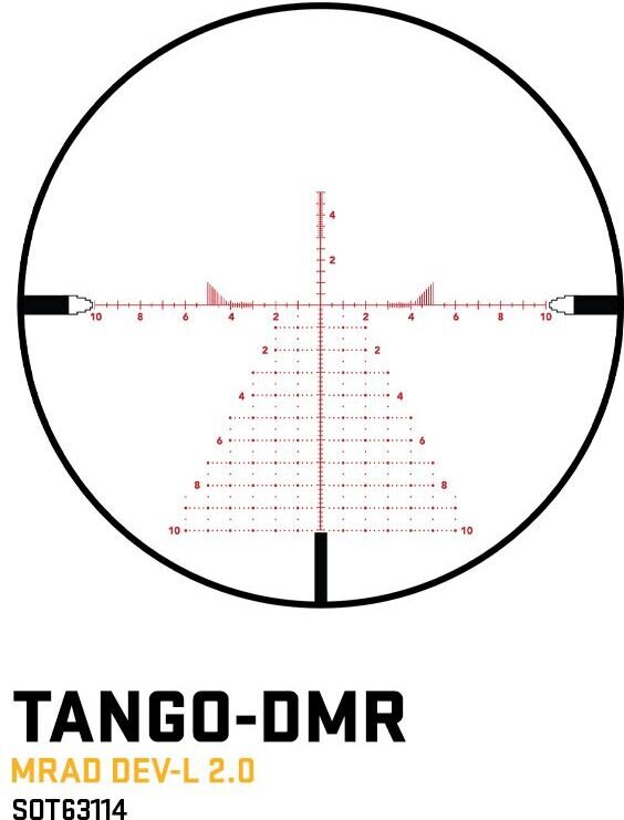 Sig Sauer Tango DMR 3-18x44, FFP, MRAD DEV-L 2.0 MRAD Reticle