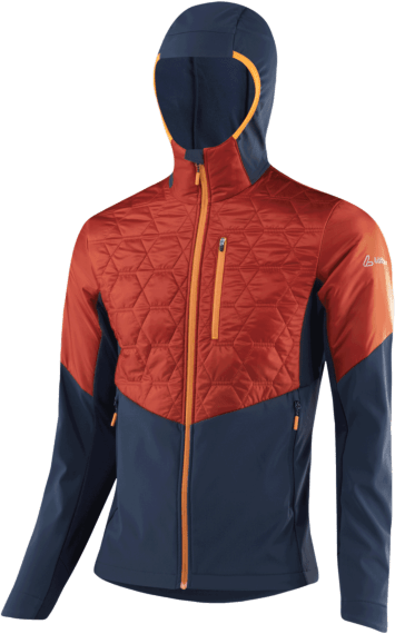 Löffler Hooded Hybrid Jacket Bruce PL60 Mens Rusty (579)