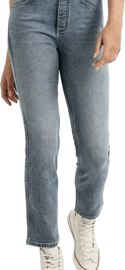 Duer Midweight Denim High Rise Straight Womens Vintage