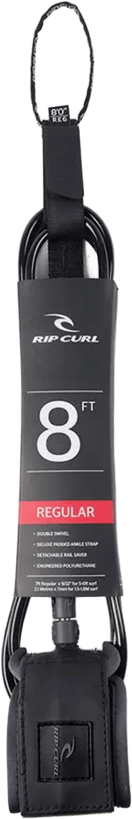 Rip Curl 8’0 Reg Leash Surf Grip Black