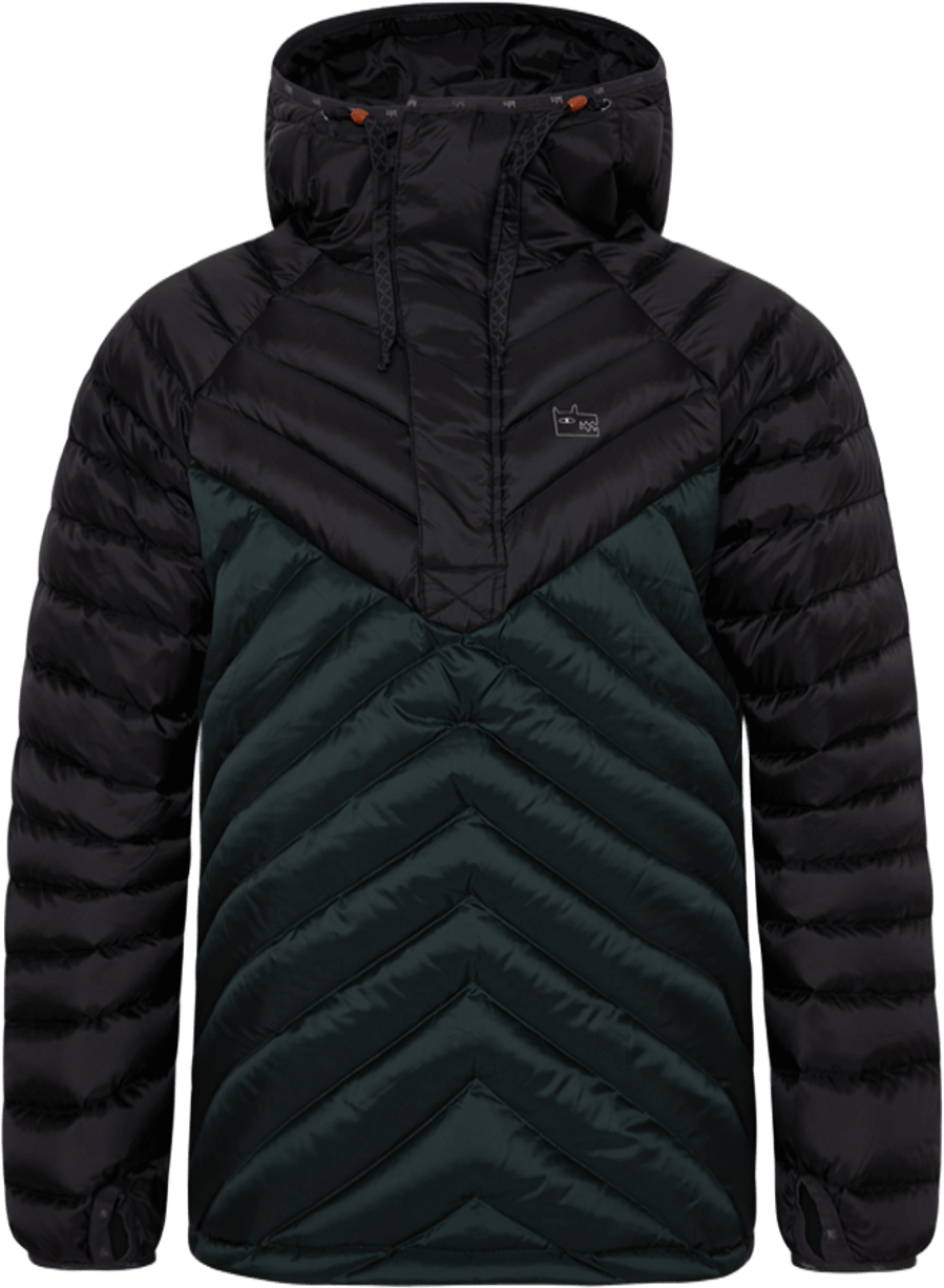 Varg Övik Down Anorak Mens Emerald Green and Navy