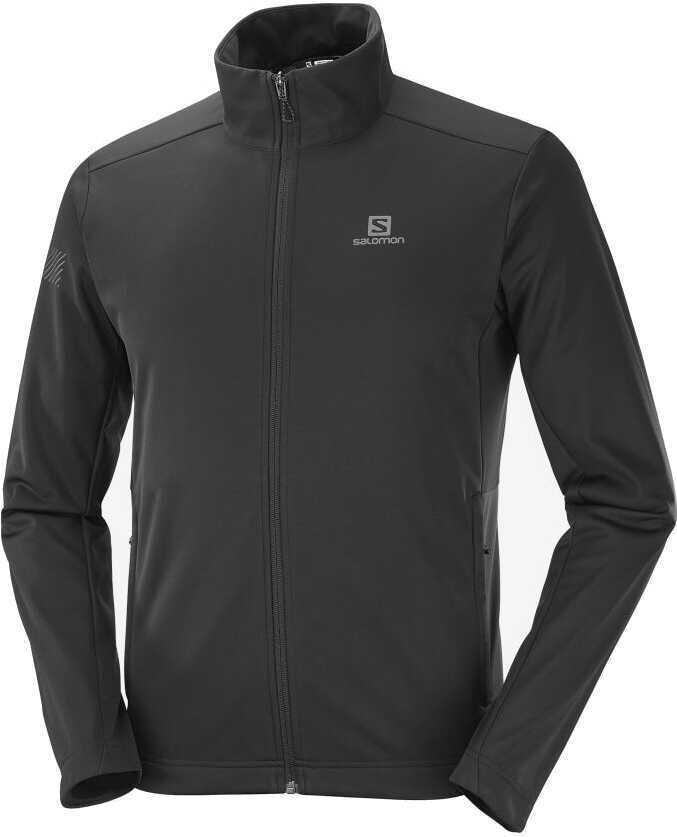 Salomon Gore-Tex Infinium Windstopper Softshell Jacket Mens Deep Black
