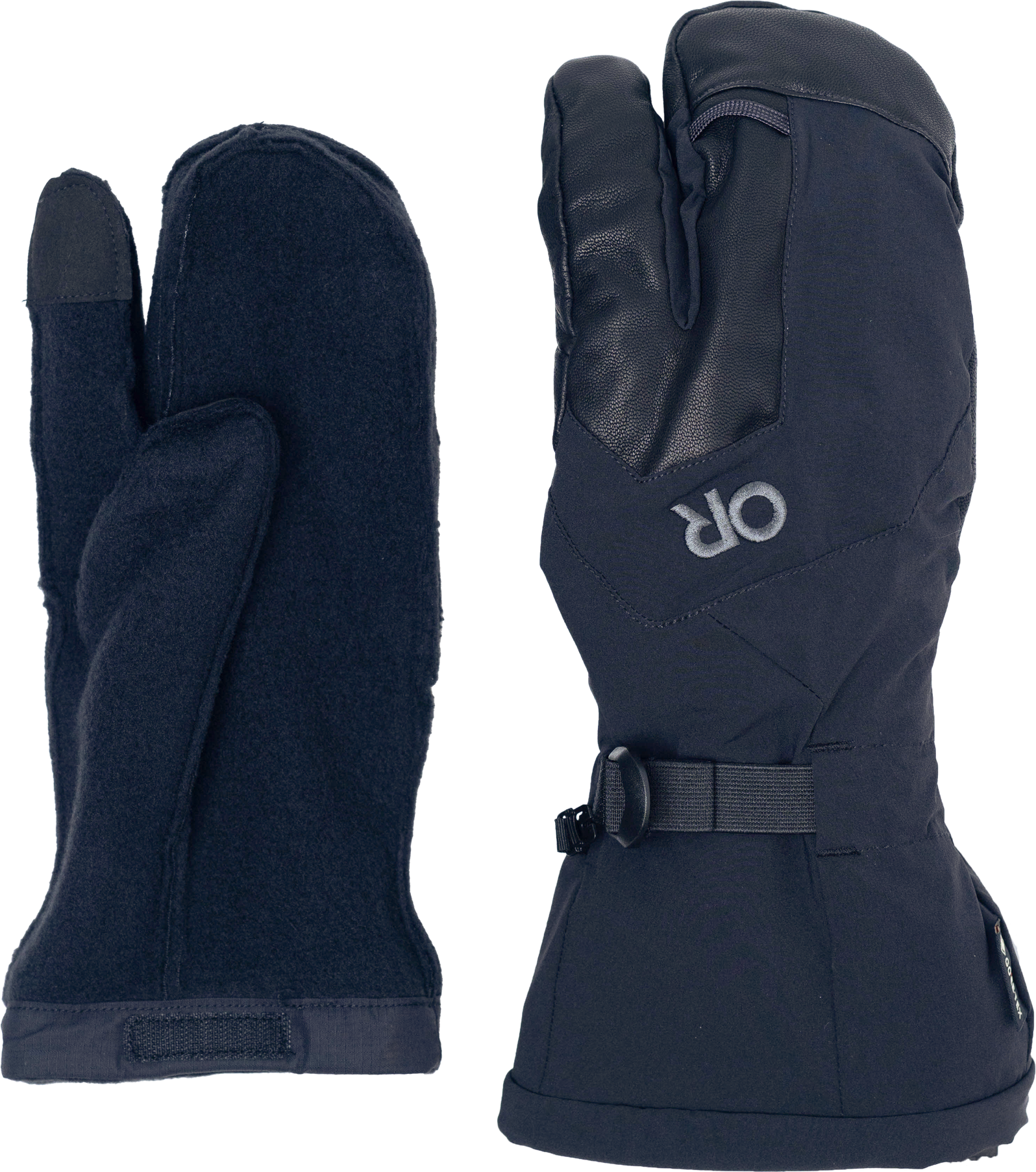 Outdoor Research Arete Modular Gore-Tex 3-Finger Gloves Black