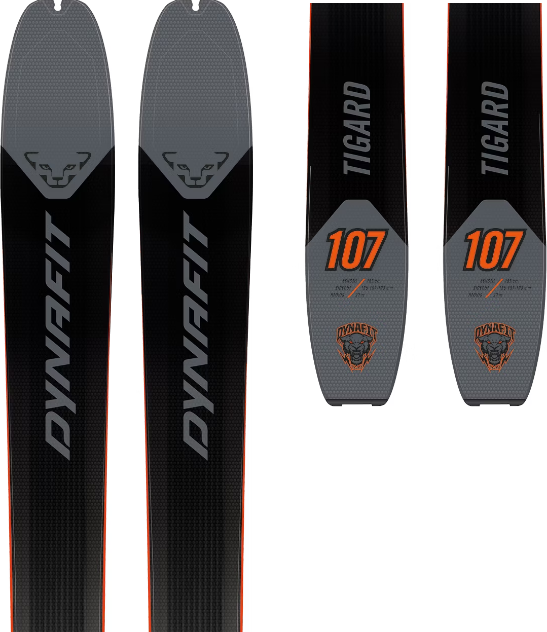 Dynafit Tigard 107 Black / Magnet (skis only)