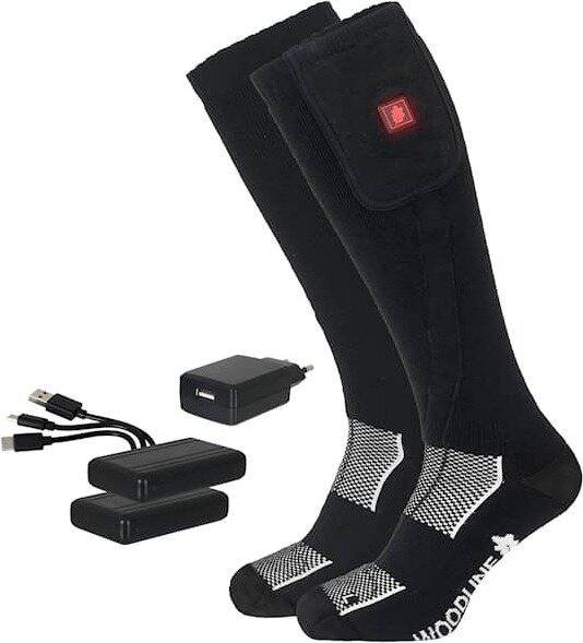 Woodline Husavik Heat Socks Black