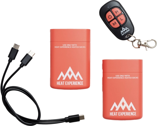 Heat Experience Socks Battery (Pair) With Remote Black
