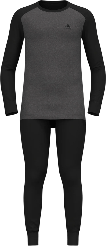 Odlo Active Warm Eco Special Set Mens Black - Dark Grey Melange