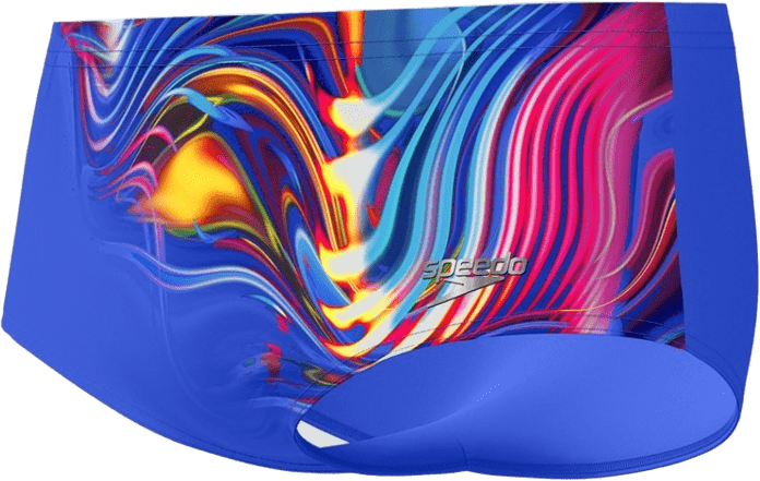 Speedo 13.5cm Club Training Placement Brief Mens Molten Blend/Cobalt Pop