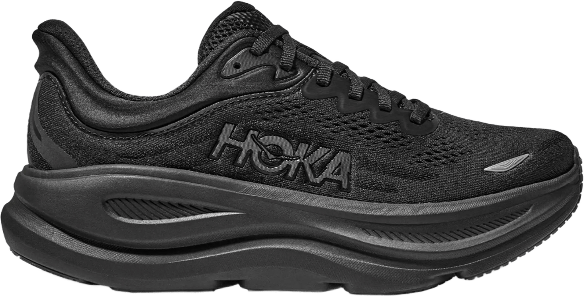 Hoka Bondi 9 Wide Mens Black/Black