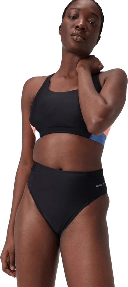 Speedo Solid Hi Waist Bottom Anthracite