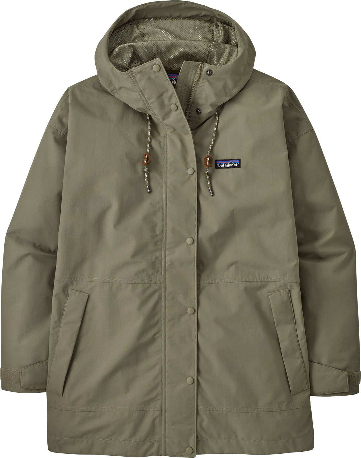 Patagonia Outdoor Everyday Rain Jacket Womens River Rock Green