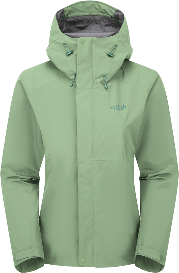 Rab Downpour Jacket Womens Fig Green